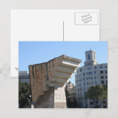 Francesc Macià monument, Barcelona Postkarte (Vorne/Hinten)
