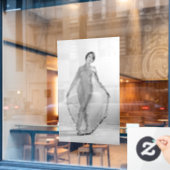 Francesca a Bella Ragazza, Schöne Italienische Gir Fensteraufkleber (Café-Fenster)