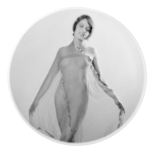 Francesca a Bella Ragazza, Schöne Italienische Gir Keramikknauf (Vorderseite)