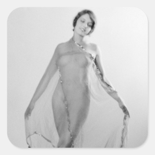 Francesca a Bella Ragazza, Schöne Italienische Gir Quadratischer Aufkleber (Vorderseite)