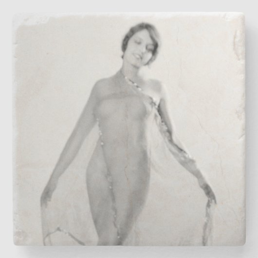 Francesca a Bella Ragazza, Schöne Italienische Gir Steinuntersetzer (Vorderseite)