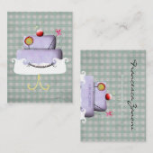 Francesca Cake Business Card Visitenkarte (Vorne/Hinten)