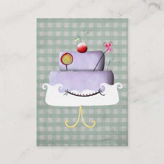 Francesca Cake Business Card Visitenkarte (Vorderseite)