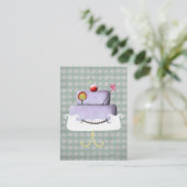 Francesca Cake Business Card Visitenkarte (Stehend Vorderseite)