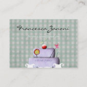 Francesca Cake Business Card Visitenkarte (Rückseite)