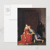 Francesca da Rimini und Paolo Malatesta, 1819 Postkarte (Vorne/Hinten)