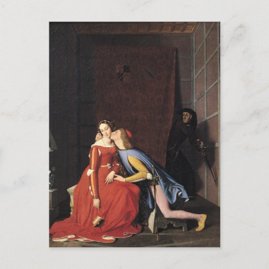 Francesca da Rimini und Paolo Malatesta, 1819 Postkarte (Vorderseite)