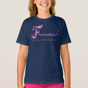 Francescanamen- und -bedeutungsmädchenkleidung T-Shirt