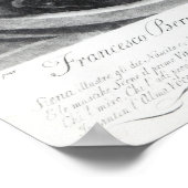 Francesco Bernardi Senesino Poster (Ecke)