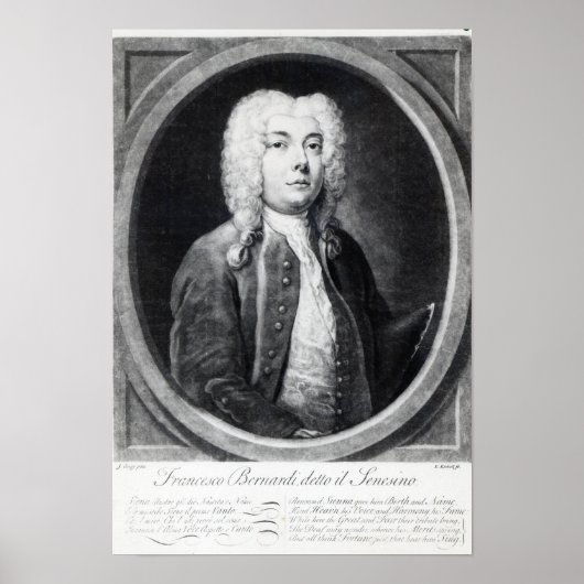 Francesco Bernardi Senesino Poster (Vorne)