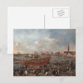 Francesco Guardi - Der Doge auf dem Bucintoro, Riv Postkarte (Vorne/Hinten)