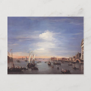 Francesco Guardi - Der Giudecca-Kanal mit Zattere Postkarte