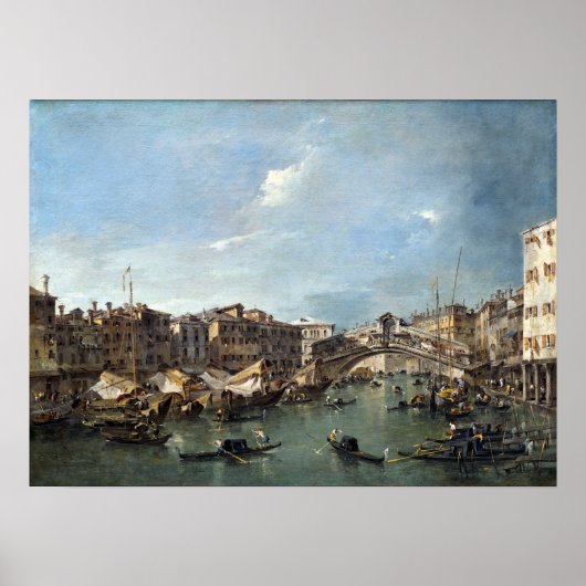 Francesco Guardi Grand Canal with the Rialto Poster (Vorne)