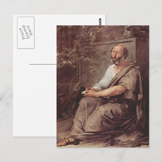 Francesco Hayez- Aristoteles Postkarte (Vorne/Hinten)