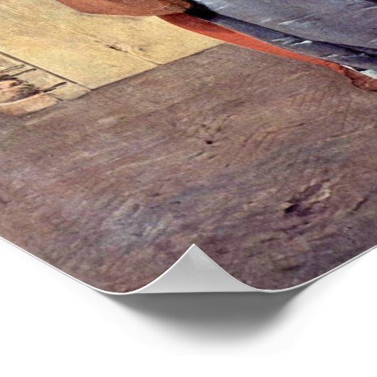 Francesco Hayez - Der Kuss Poster (Ecke)