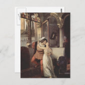 Francesco Hayez - Der letzte Kuss von Romeo und Ju Postkarte (Vorne/Hinten)