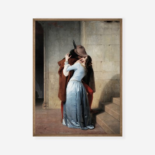 Francesco Hayez Kiss Il Bacio Kunstausstellung Poster