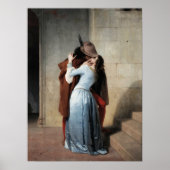 Francesco Hayez Kiss Il Bacio Kunstausstellung Poster (Vorne)