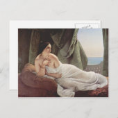 Francesco Hayez - Neuausrichtung der odalisque Postkarte (Vorne/Hinten)