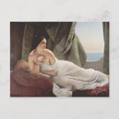 Francesco Hayez - Neuausrichtung der odalisque Postkarte (Vorderseite)