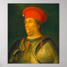 Francesco Sforza - Norditalienisches Poster der Ku