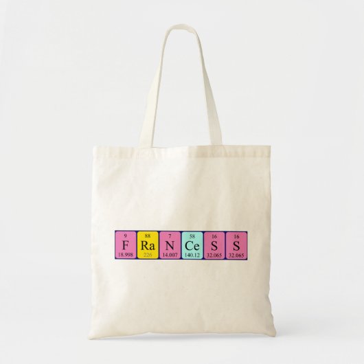 Francess Periodic Table name tobag Tragetasche (Vorne)