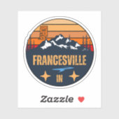 Francesville, Indiana Aufkleber (Blatt)