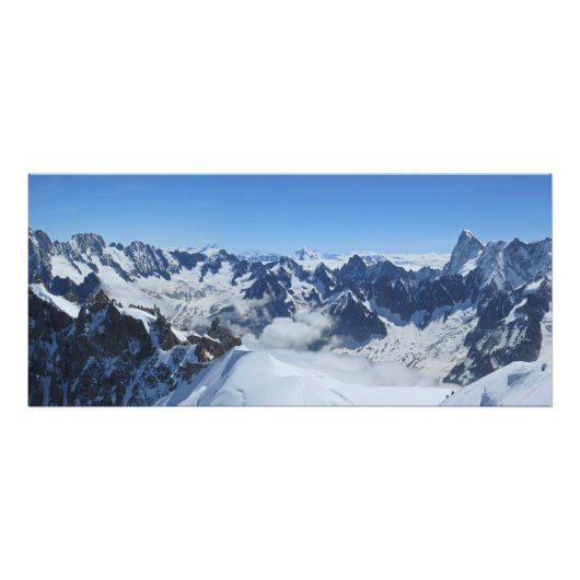 Franch Alps Chamonix Panorama Fotodruck (Vorne)