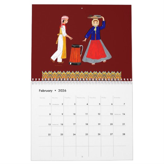 Franche-Comté-Anzug Kalender (Feb 2026)