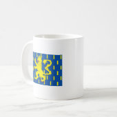 Franche Comte Flaggen-Tasse Kaffeetasse (Vorderseite Links)