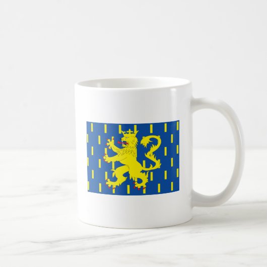 Franche Comte Flaggen-Tasse Kaffeetasse (Rechts)