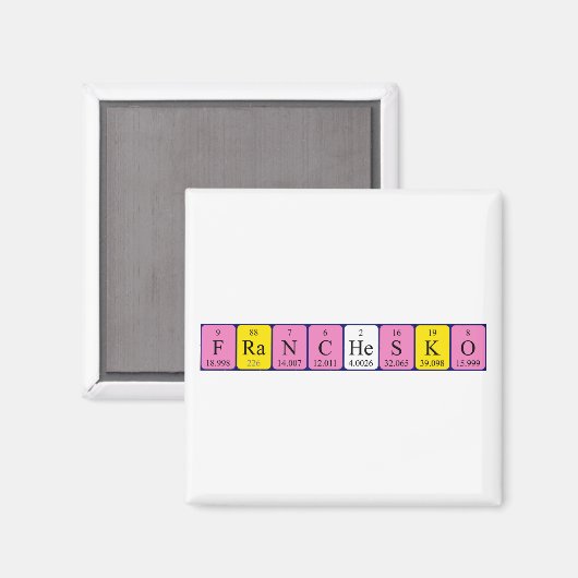 Franchesko Periodenmagnet Magnet (Vorderseite/Rückseite)