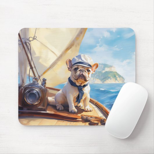 Franchie auf einer Yacht Mousepad (Mit Mouse)