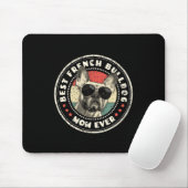 Franchie Mama Ever Retro Französischer Bulldog Lov Mousepad (Mit Mouse)