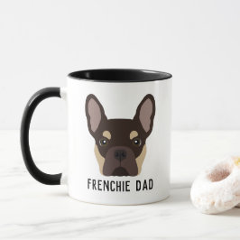 Franchie Vater Brown und Tan French Bulldog Tasse