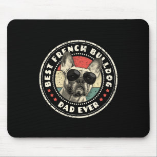 Franchie Vater Ever Retro French Bulldog Lover Bes Mousepad