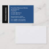 Franchise Business Broker Visitenkarten Visitenkarte (Vorne/Hinten)