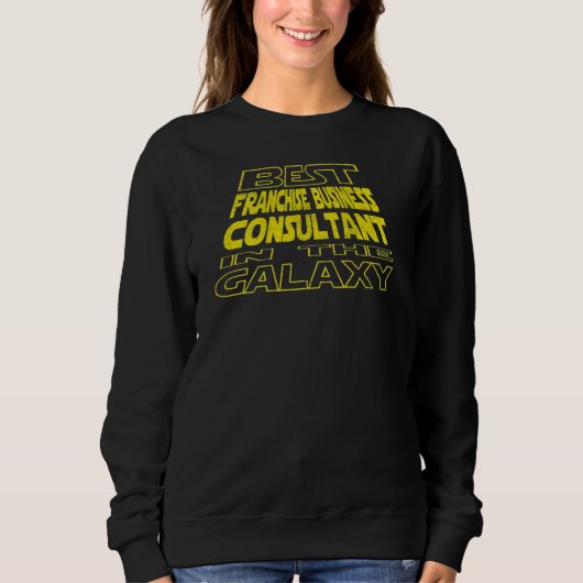Franchise Business Consultant Space Backside Desi Sweatshirt (Vorderseite)