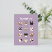 Franchisenfamilie Postkarte (Stehend Vorderseite)