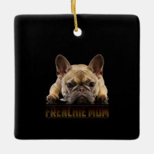 Franchisenmutter Französische Bulldogmama-Gesche Keramikornament