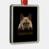 Franchisenmutter | Französische Bulldogmama-Gesche Ornament Aus Metall (Rechts)