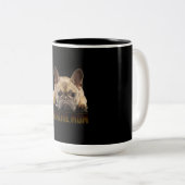 Franchisenmutter | Französische Bulldogmama-Gesche Zweifarbige Tasse (VorderseiteRechts)