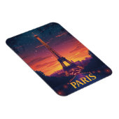 Francia Paris Torre Eiffel nocturna Magnet (Rechte Seite)