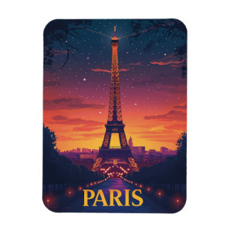 Francia Paris Torre Eiffel nocturna Magnet