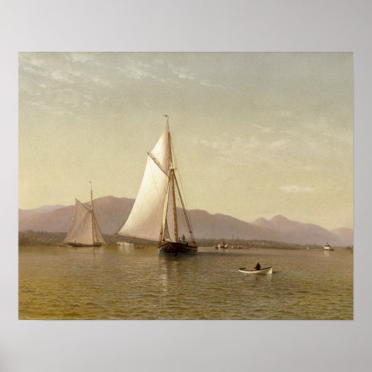 Francis Augustus Silva - Der Hudson im Tappan Poster (Vorne)