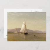 Francis Augustus Silva - Der Hudson im Tappan Postkarte (Vorne/Hinten)