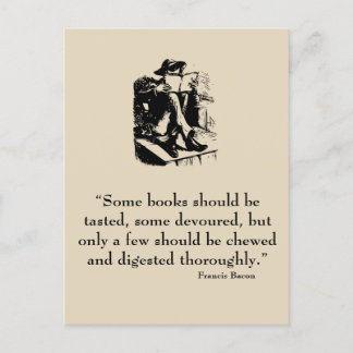 Francis Bacon Quote Postcard Postkarte