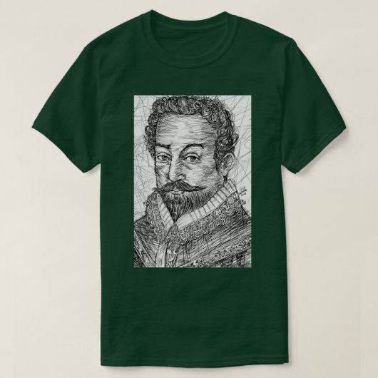 FRANCIS DRAKE Tinte Portrait TShirt (Design vorne)
