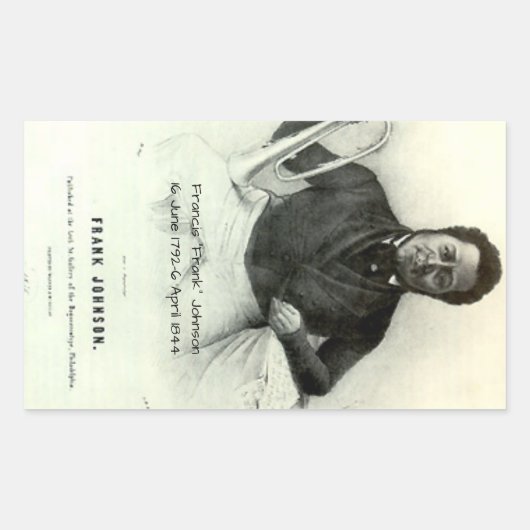 Francis "Frank" Johnson Rechteckiger Aufkleber (Vorderseite)