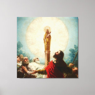 Francis Goya-Our Lady of Pillar Canvas Print Leinwanddruck